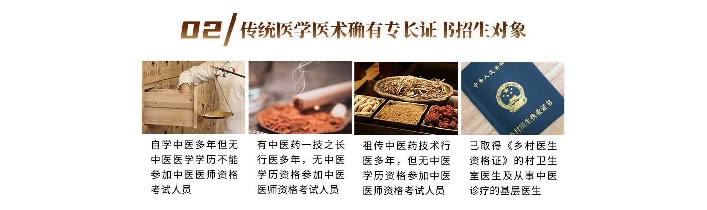 02 传统医学医术确有专长证书招生对象