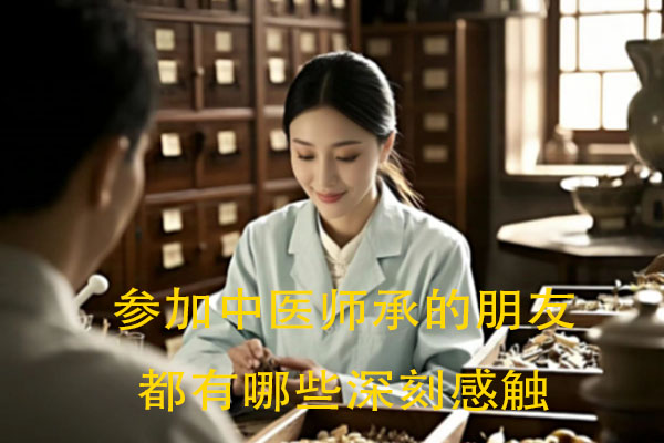 参加中医师承的朋友都有哪些深刻感触?