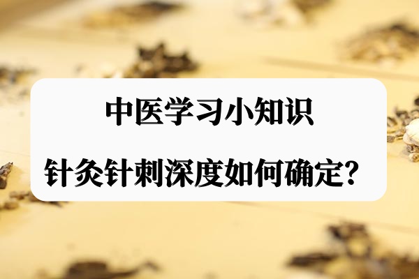 中医学习小知识：针灸针刺深度如何确定？.jpg