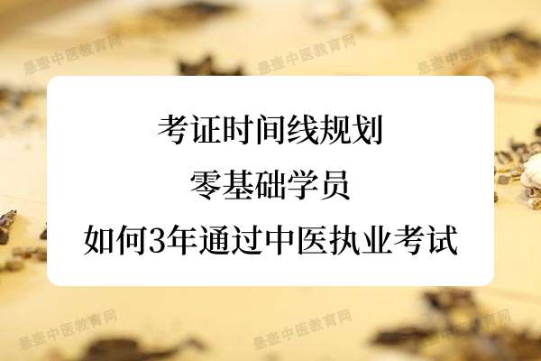 考证时间线规划：零基础学员如何3年通过中医执业考试.jpg