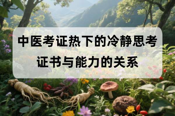 中医考证热下的冷静思考：证书与能力的关系.jpg