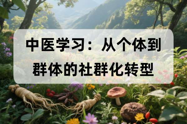 中医学习:从个体到群体的社群化转型